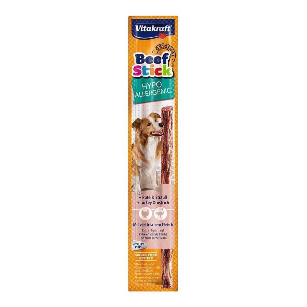 VITAKRAFT Beef Stick Hypoallergenic turkey with ostrich dog treat 12g