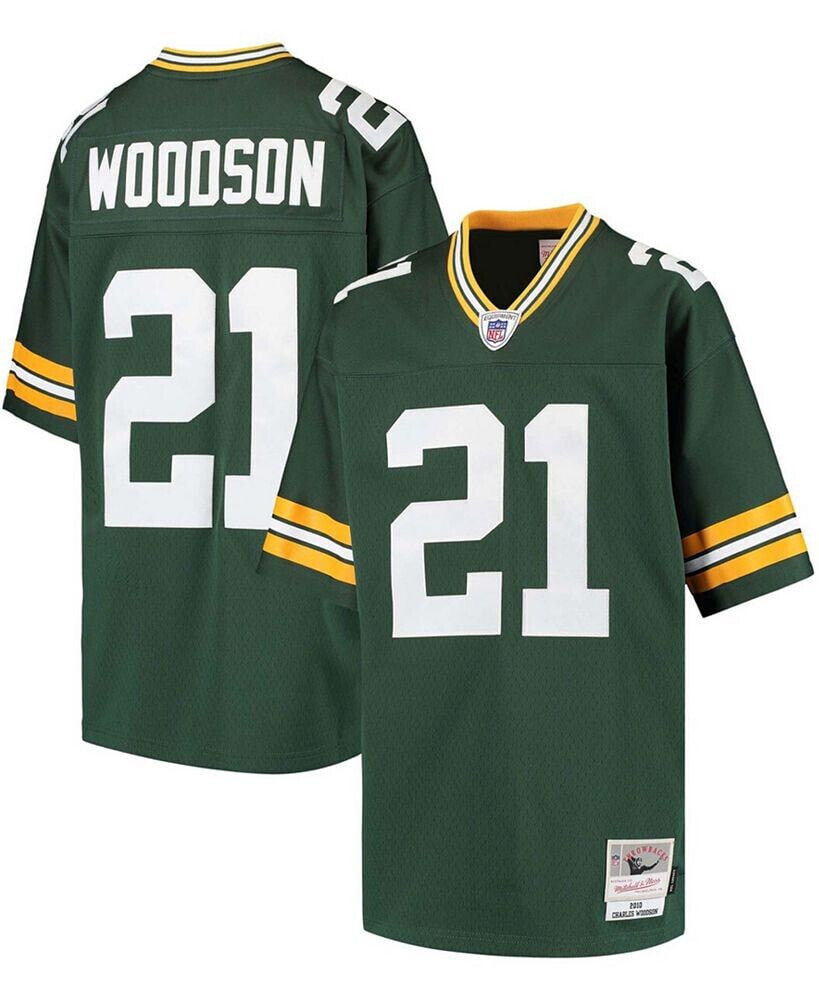 Mitchell & Ness big Boys Charles Woodson Green Green Bay Packers Retired Player Legacy Jersey