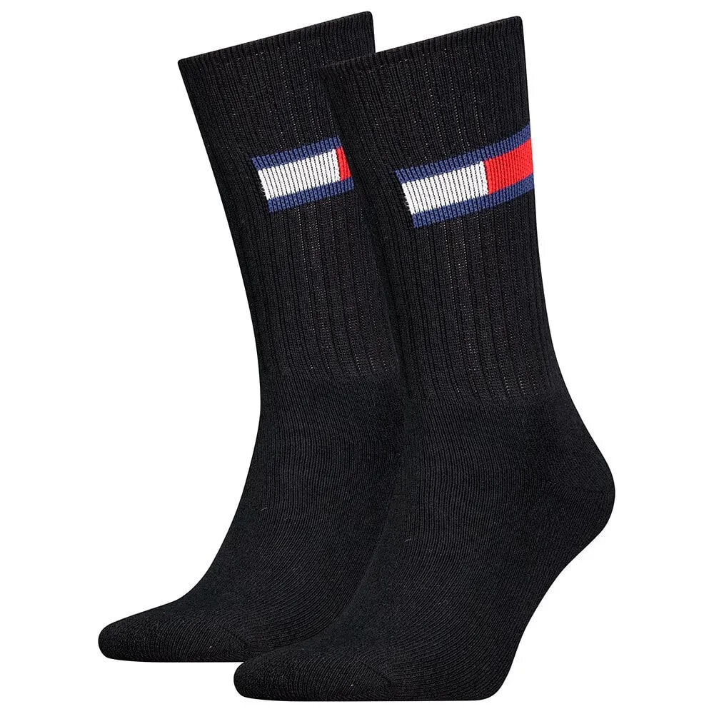 TOMMY HILFIGER Flag crew socks 2 pairs