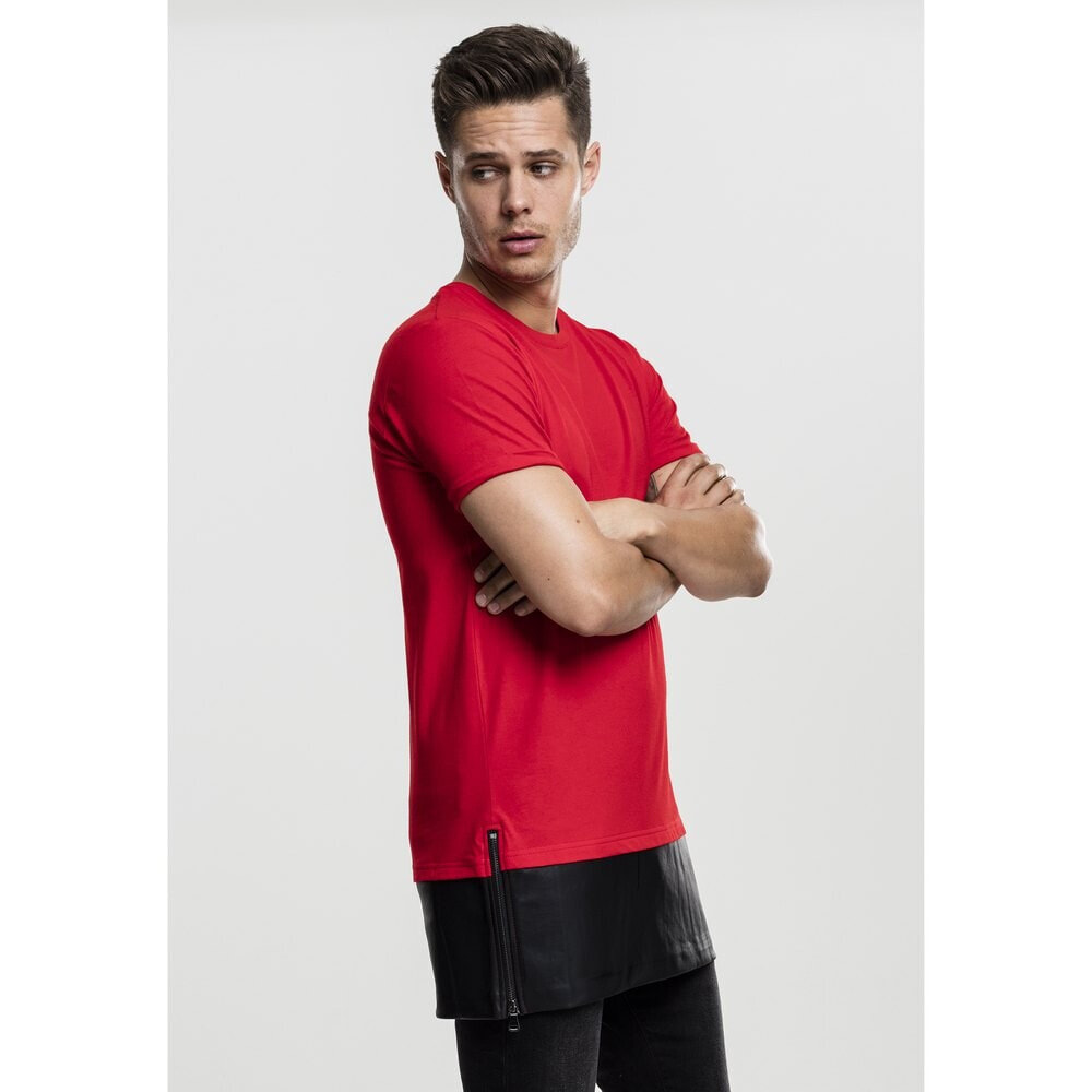 URBAN CLASSICS Long Zipped T-Shirt