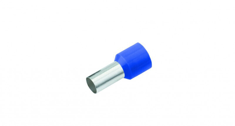 Cimco 181000 - Wire end sleeve - Tin - Straight - Blue - Metallic - Copper - 0.75 mm²