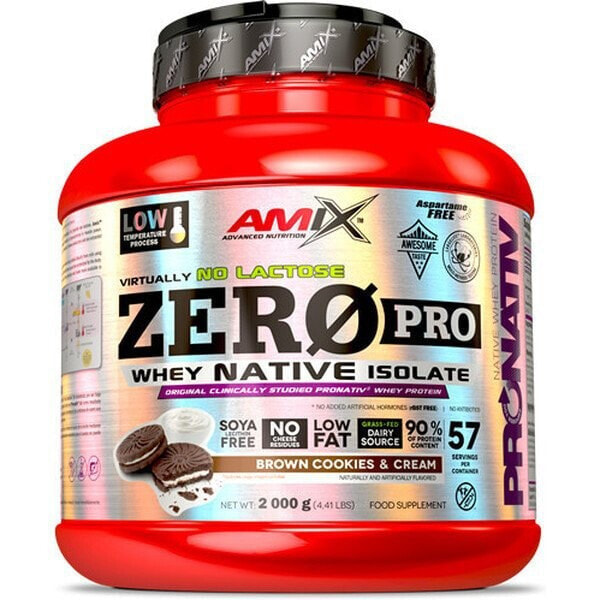 AMIX 198.5 Protein Zeropro Powder 2Kg Brown Cookies&Cream
