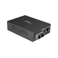 StarTech.com Multimode (MM) SC Fiber Media Converter for 10/100/1000 Network - 550m Range - Gigabit Ethernet - 850nm - Full Duplex - 1000 Mbit/s - 100Base-TX - 1000Base-T - 1000Base-SX - IEEE 802.1Q - IEEE 802.3 - IEEE 802.3ab - IEEE 802.3u - IEEE 802.3x 
