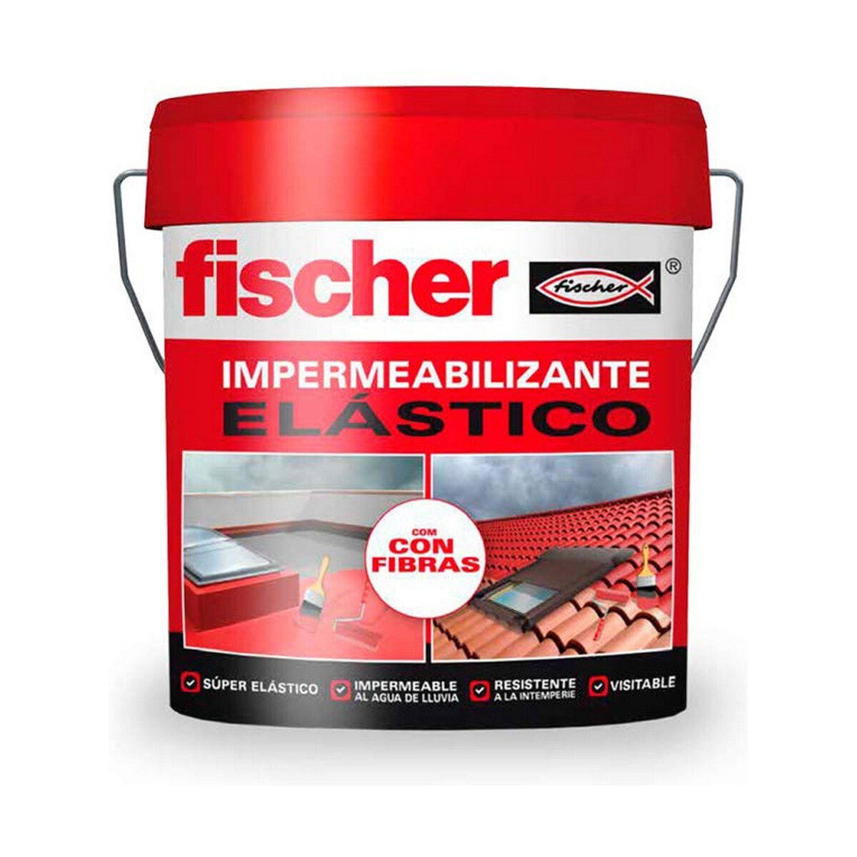 Waterproofing Fischer 547156 Red 4 L