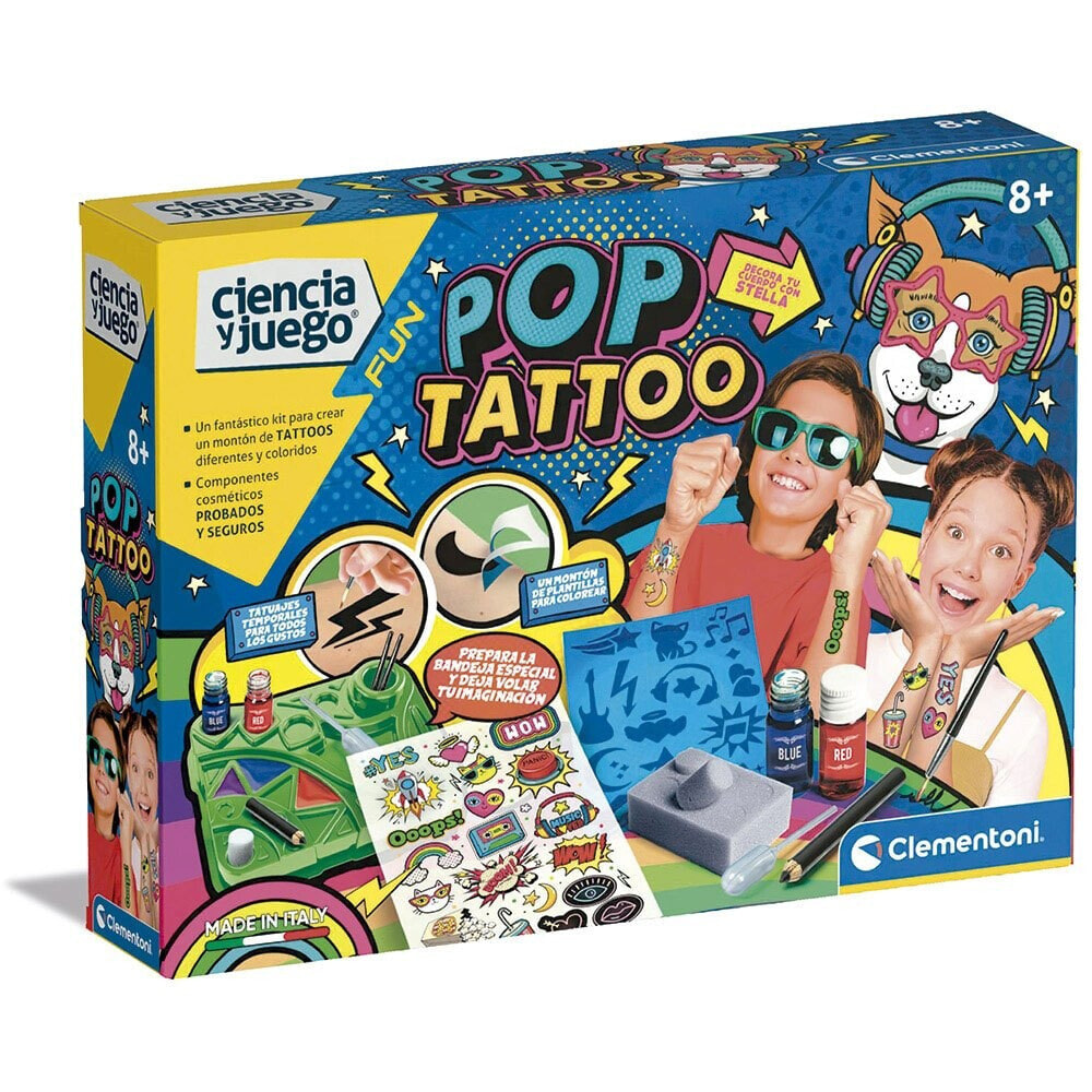 CLEMENTONI Science Set Pop Tattoo