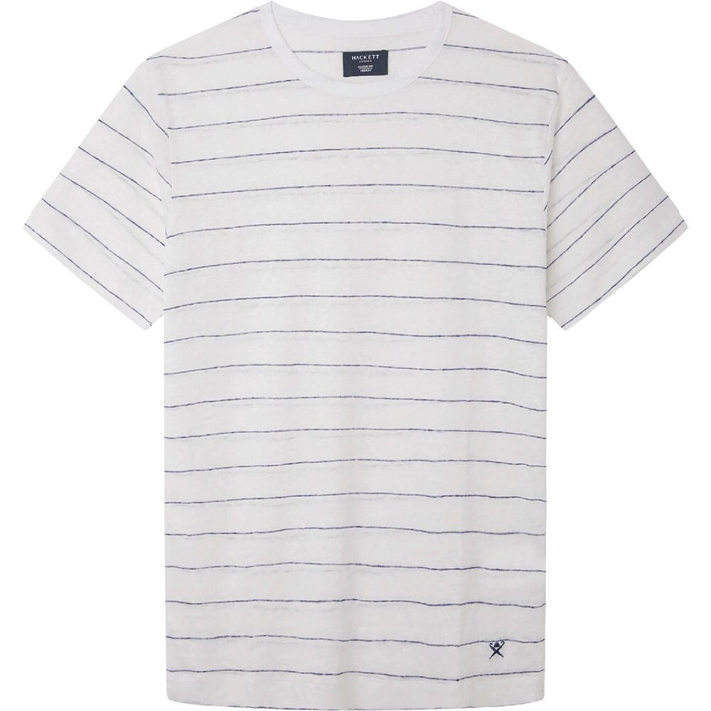 HACKETT Linen Stripe Short Sleeve T-Shirt