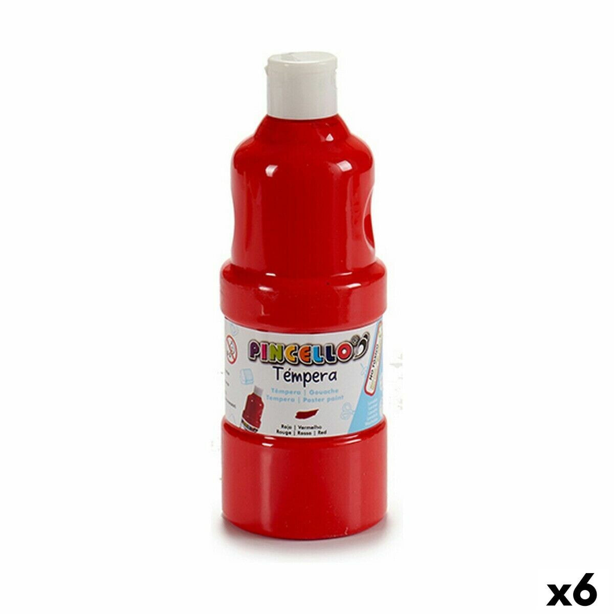 Краски Красный 400 ml (6 штук)