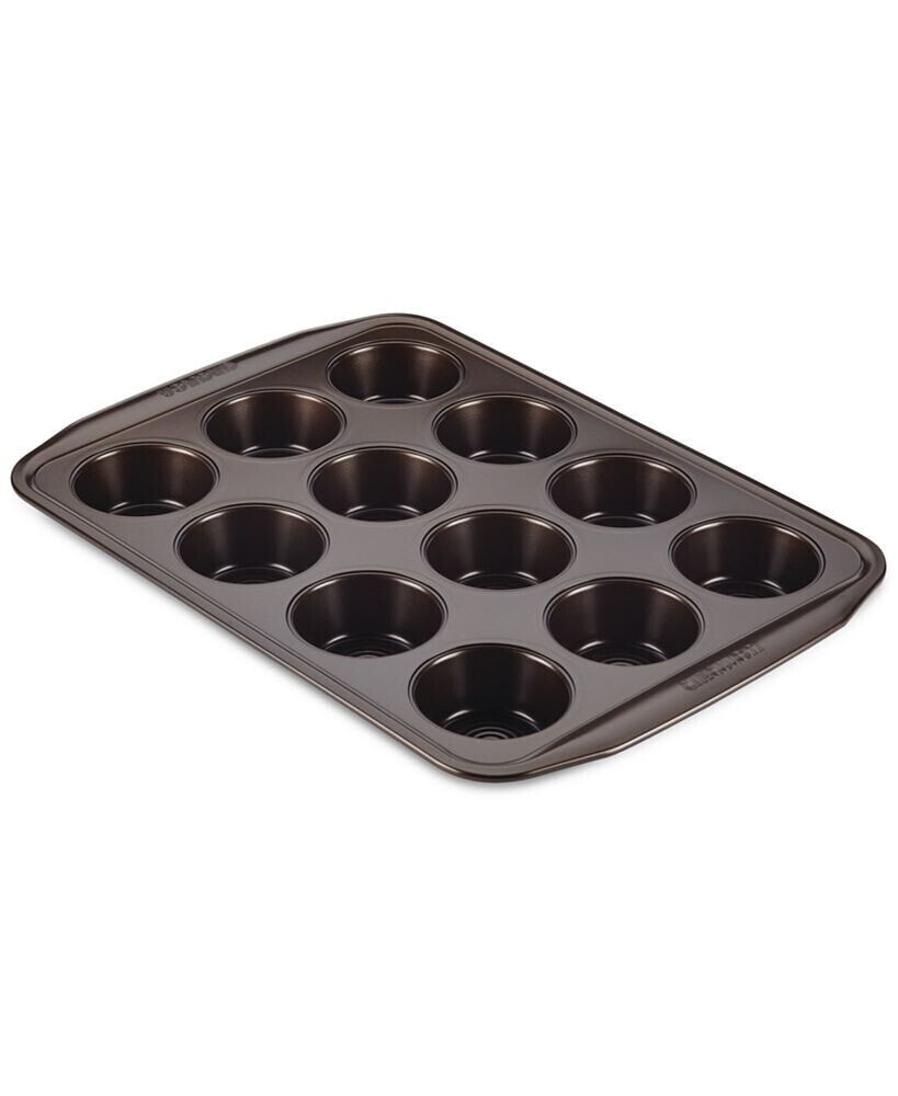 Circulon symmetry Nonstick Chocolate Brown 12-Cup Muffin Pan