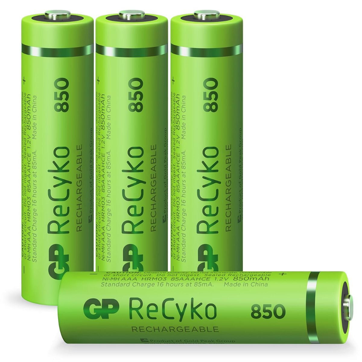 GP Batteries Rechargeable batteries 12085AAAHCE-C4 промышленная аккумуляторная батарея Никель-металл-гидридный (NiMH) 850 mAh 1,2 V