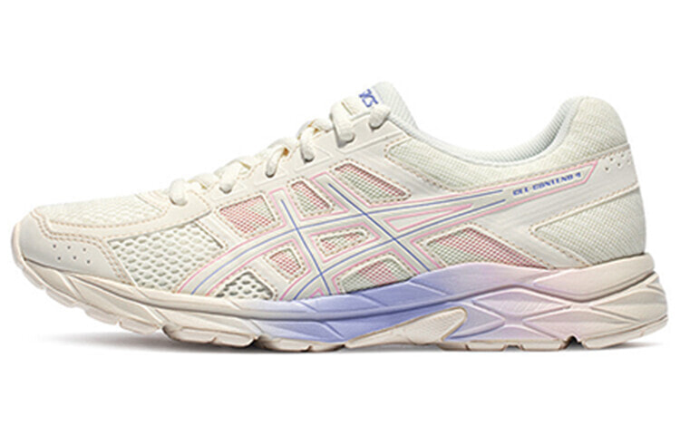 Asics Gel-Contend 4 耐磨防滑透气 低帮 跑步鞋 女款 白粉蓝 / Кроссовки Asics Gel-Contend 4 T8D9Q-109