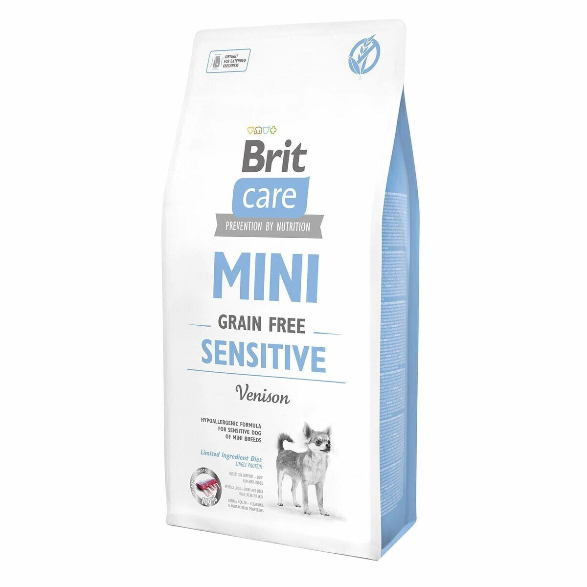 Fodder Brit Care Mini Sensitive Venison Adult Wild Boar 7 kg