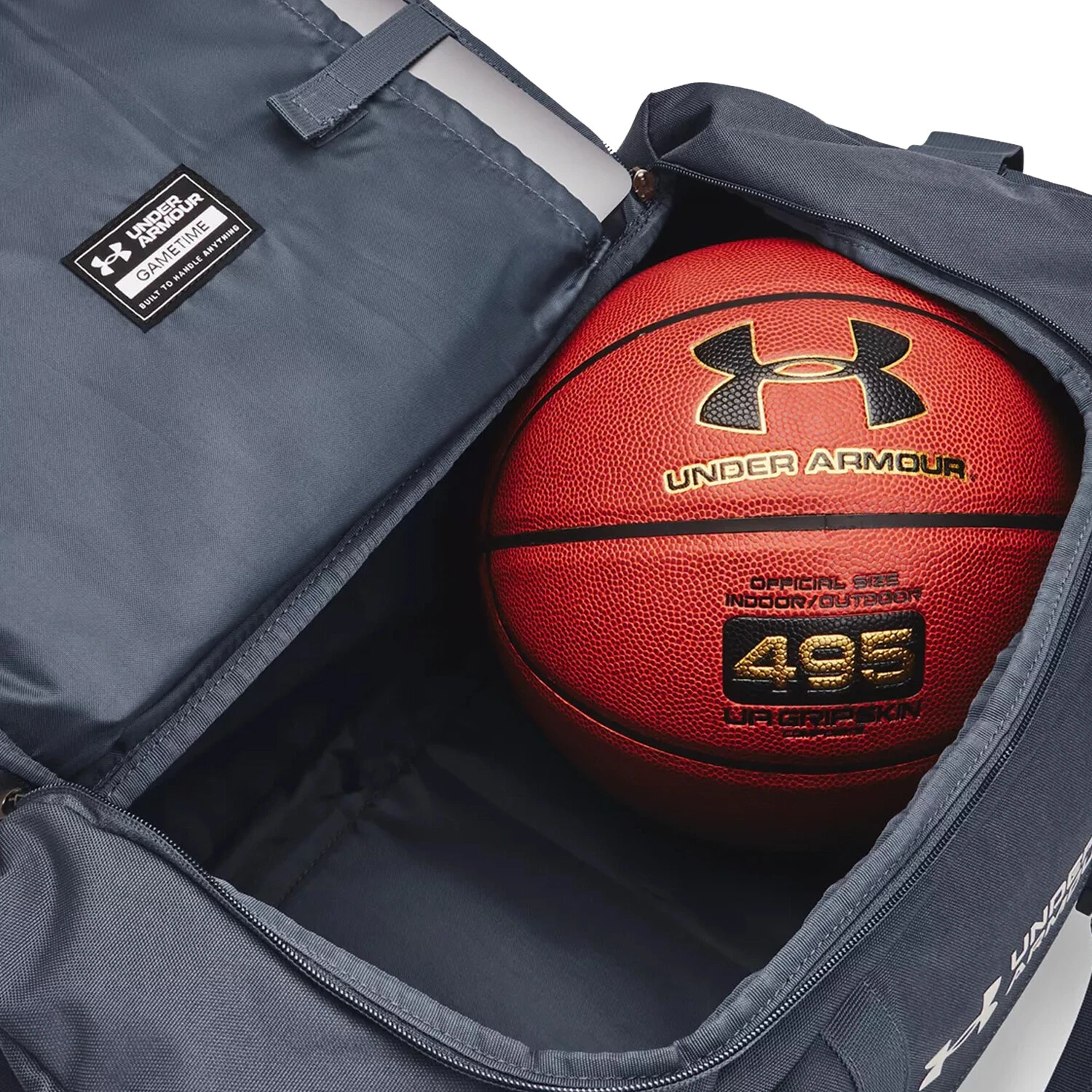 Under Armour Gametime Polyester Handbag Shoulder Bag Crossbody Bag Travel Bag Gym Bag Small Size Unisex Downpour Gray