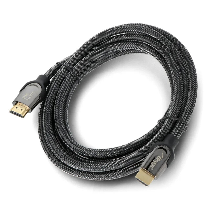 HDMI Cable shielded CU 48Gb/s - 3m - black - Akyga AK-HD-30S