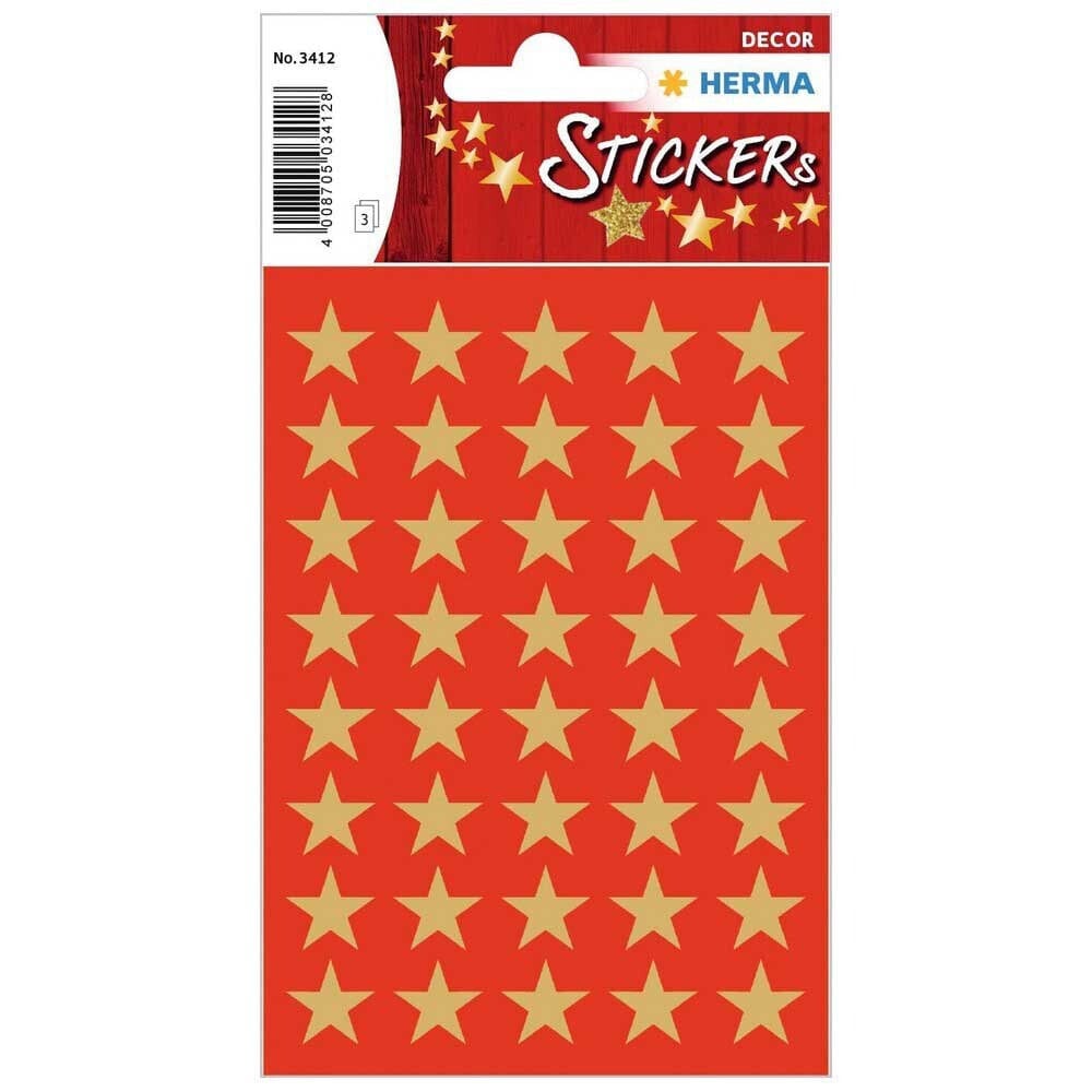 BANDAI Sticker Decor Stars 5 Spikes Gold Ø13 M