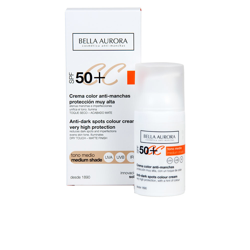 Bella Aurora СС-Cream SPF50  Солнцезащитный СС-крем против пигментных пятен для смуглой кожи 30 мл