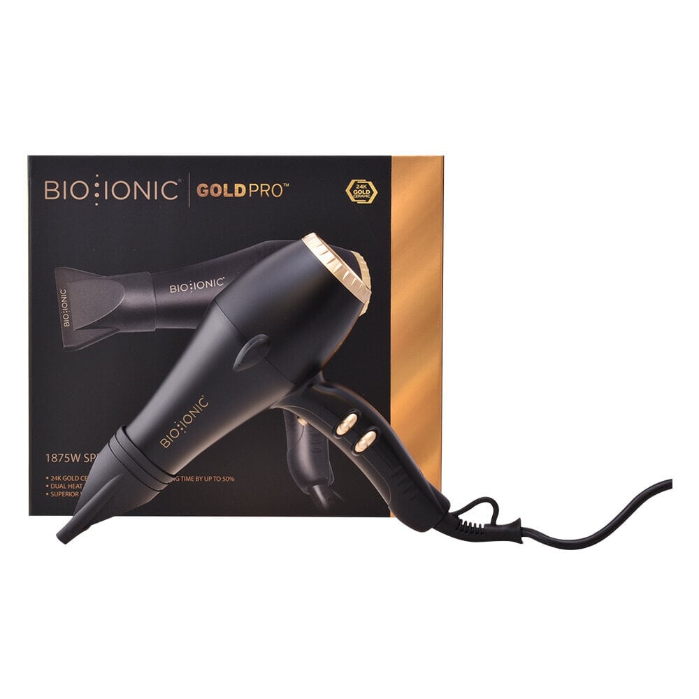 Фен Bio Ionic Gold Pro 17-S0545106 1200Вт черный, золотой