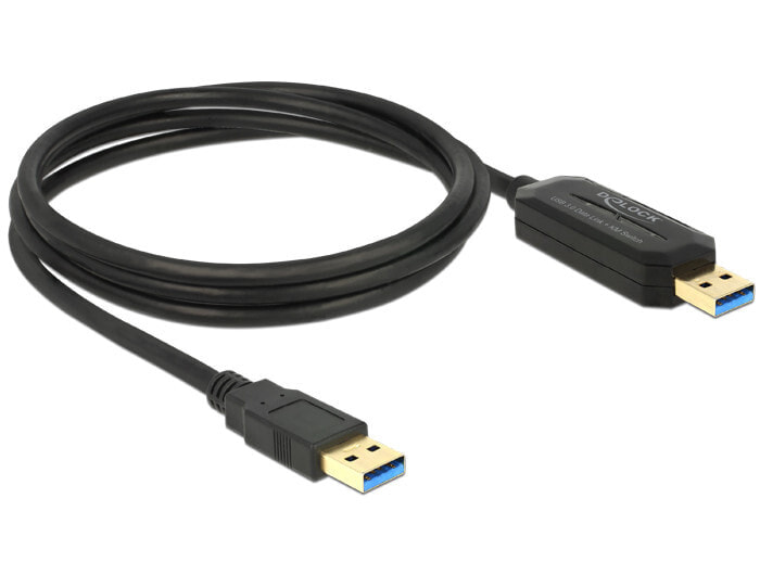 DeLOCK 1.5m, USB 3.0-A - USB 3.0-A USB кабель 1,5 m 3.2 Gen 1 (3.1 Gen 1) USB A Черный 83647