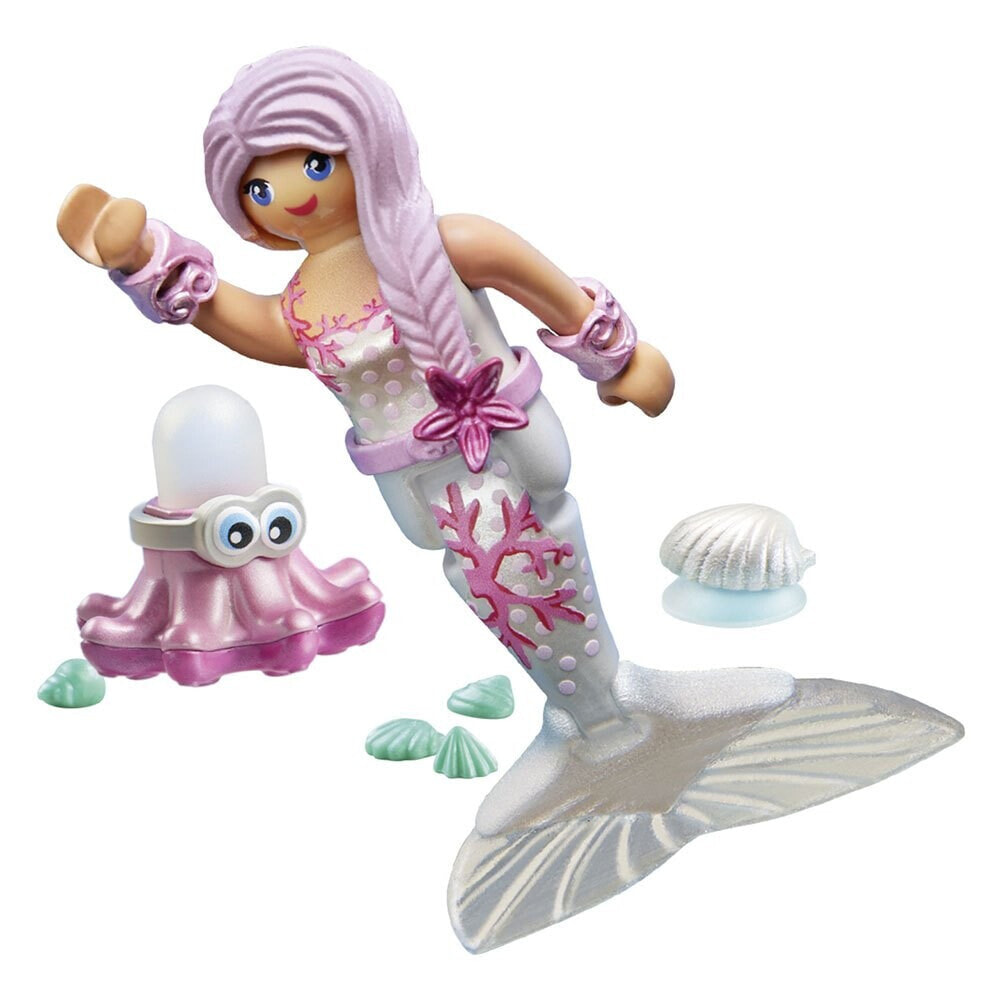 PLAYMOBIL Mermaid With Squirt Octopus Construction Game