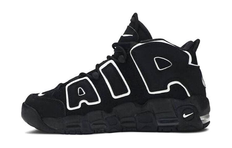 Nike Air More Uptempo 防滑 高帮 复古篮球鞋 GS 黑白 / Кроссовки Nike Air More Uptempo GS 415082-002