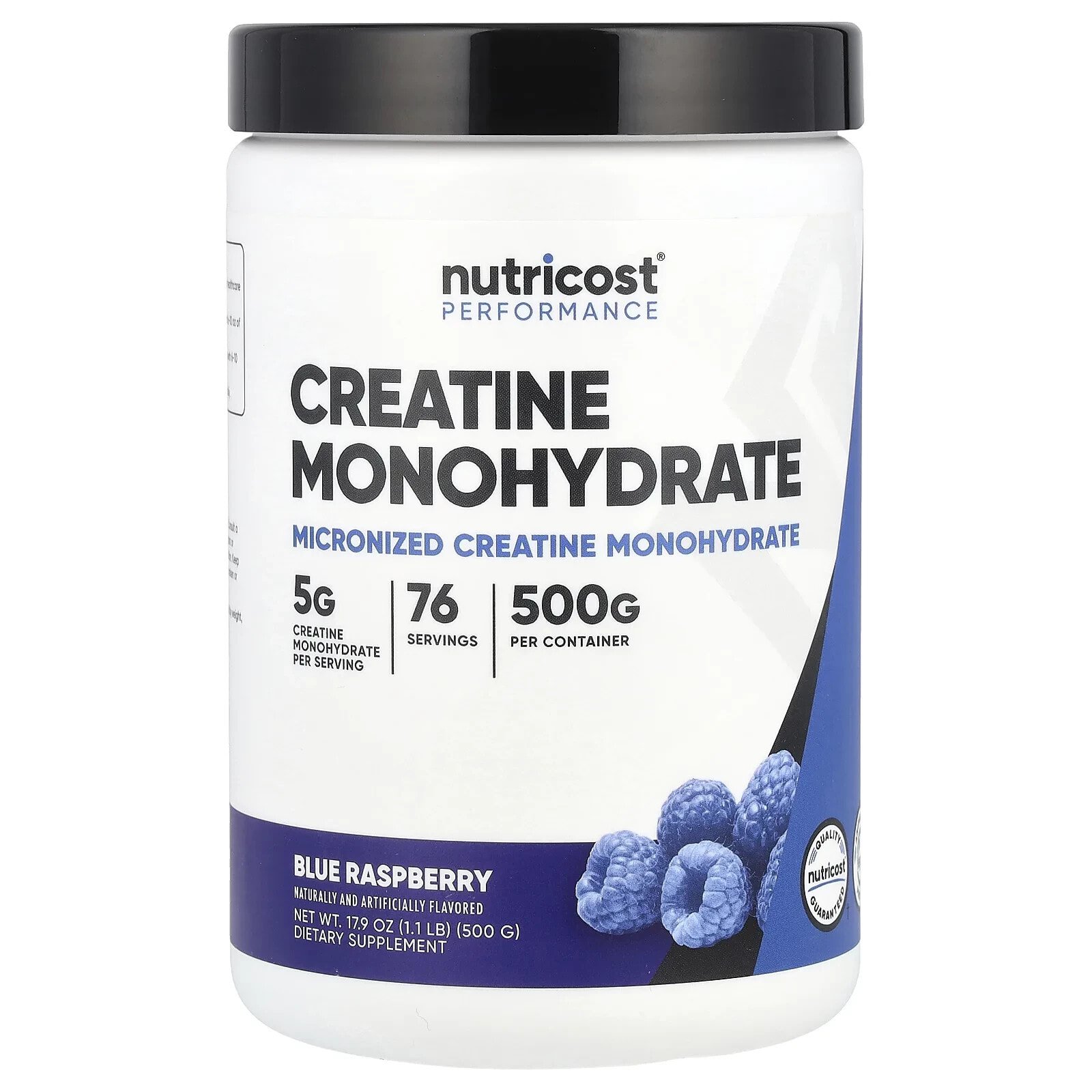 Creatine Monohydrate, Blue Raspberry, 17.9 oz (500 g)