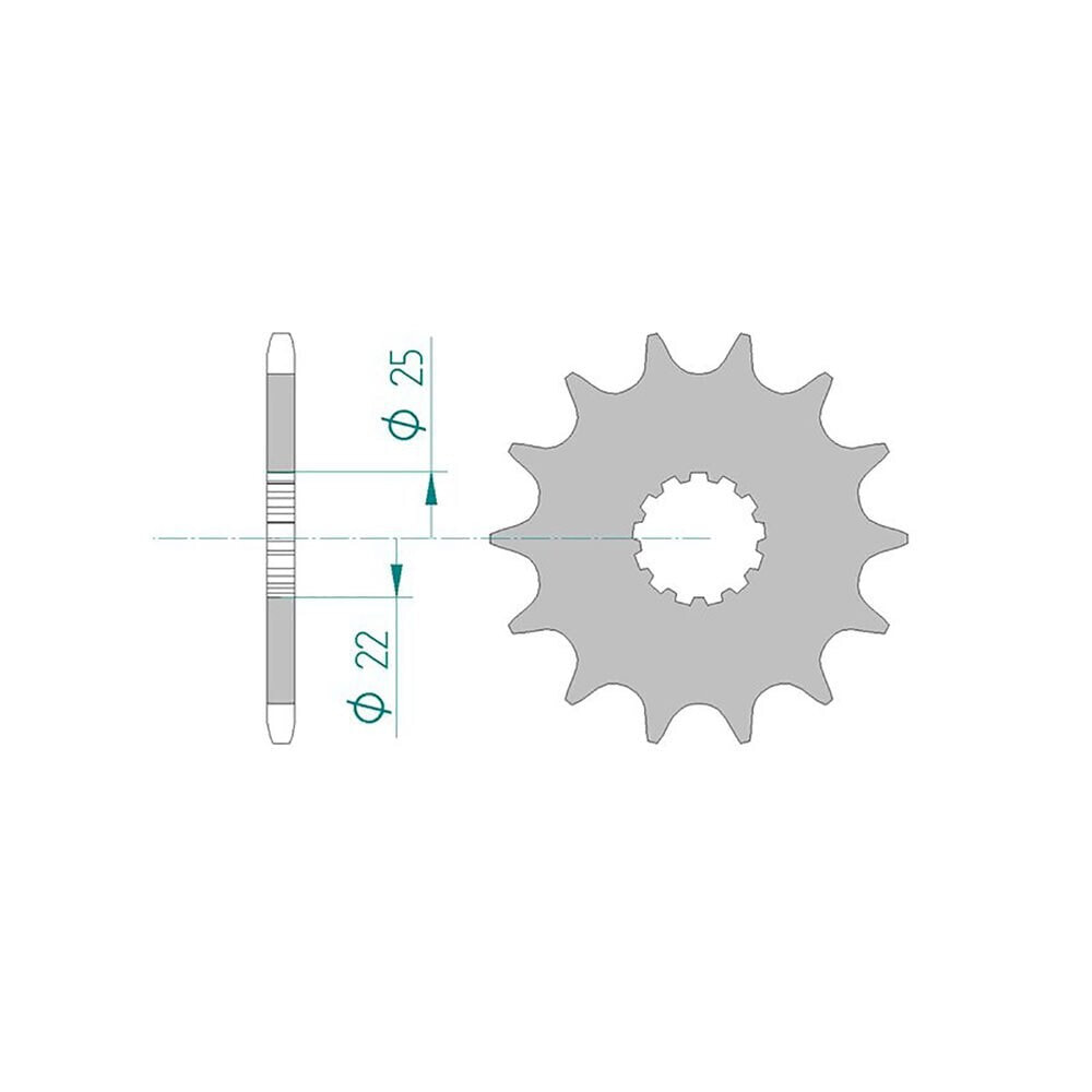 AFAM 27500 Front Sprocket And Rubber