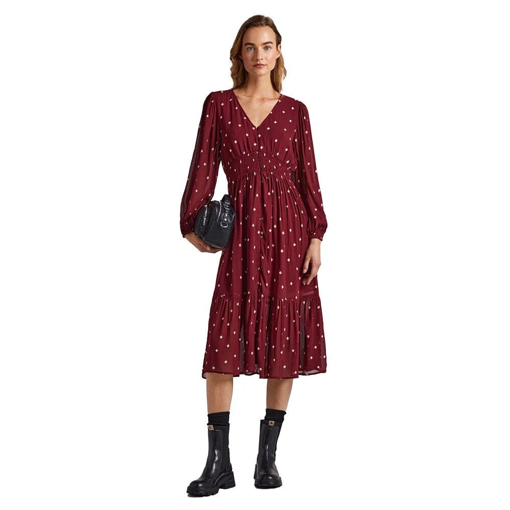 PEPE JEANS Gio Long Sleeve Dress Refurbished