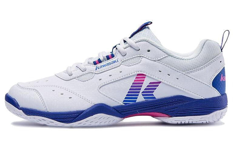 Kawasaki Ball Mania Series Badminton Shoes Unisex Low-Top White Blue