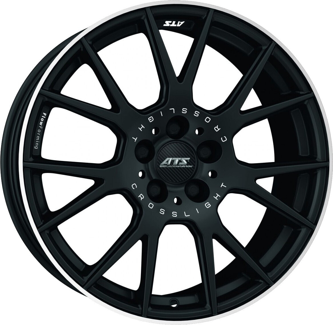 Колесный диск литой ATS Crosslight racing-schwarz hornpoliert 9x19 ET40 - LK5/114.3 ML75.1