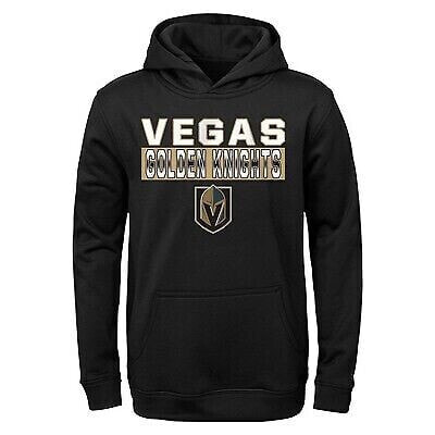 NHL Vegas Golden Knights Boys' Poly Fleece Hooded Sweatshirt - L