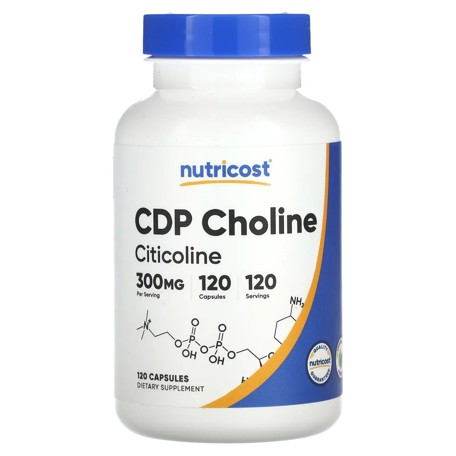 CDP Choline, Citicoline, 300 mg, 120 Capsules