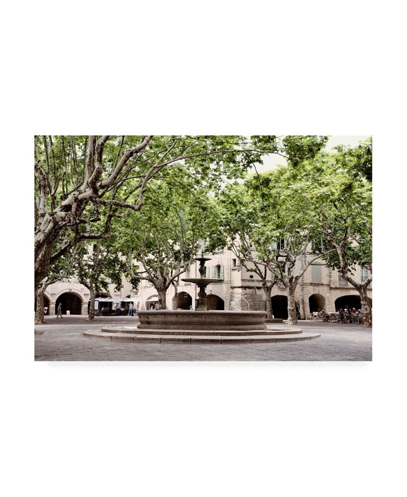 Trademark Global philippe Hugonnard France Provence Place aux herbes dUzes Canvas Art - 19.5