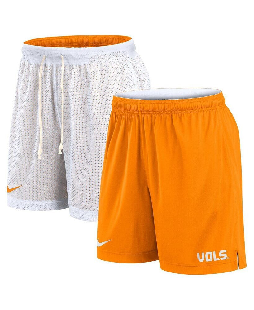 Nike men's White/Tennessee Orange Tennessee Volunteers Primetime Reversible Performance Shorts