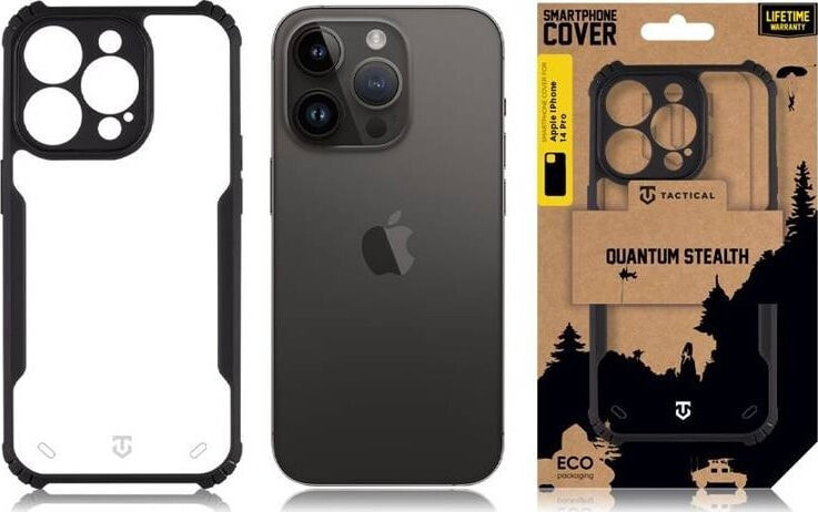 Tactical Tactical Quantum Stealth Cover for Apple iPhone 14 Pro Clear/Black standard