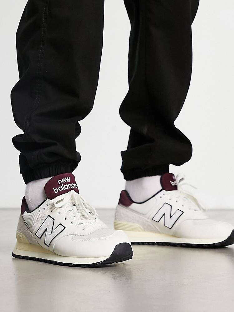 New balance store trainers burgundy