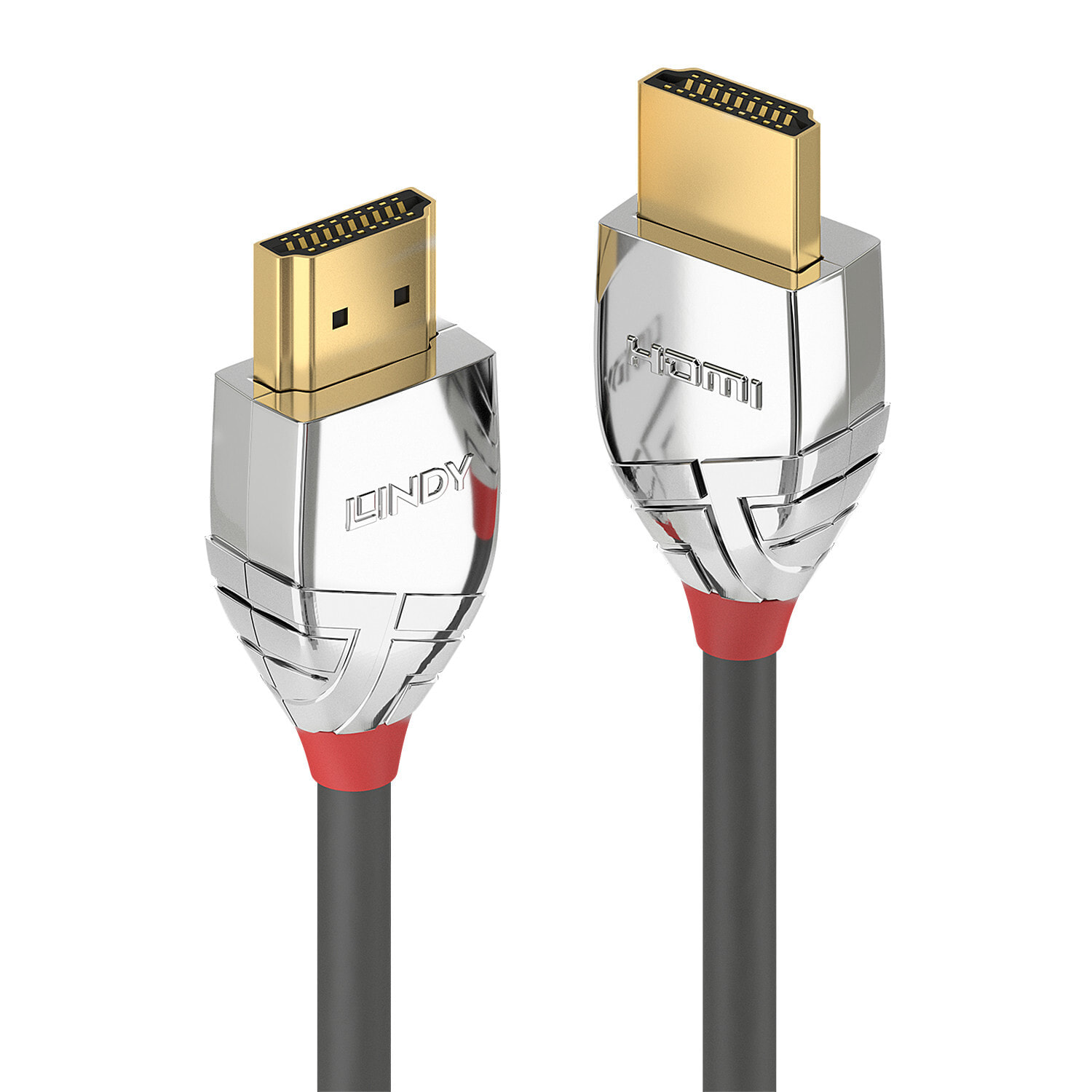 Lindy 37870 HDMI кабель 0,5 m HDMI Тип A (Стандарт) Черный, Серебристый