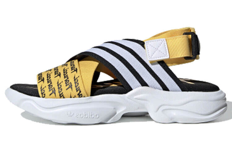 adidas originals Magmur Sandal 防滑运动凉鞋 女款 黑白黄 / Сандалии Adidas originals Magmur Sandal EG6213