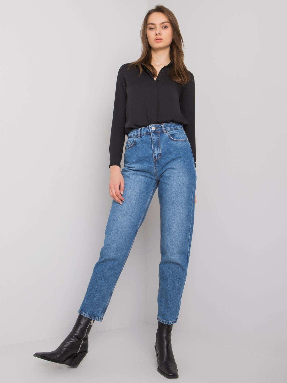 Женские синие джинсы Factory Price Spodnie jeans-MR-SP-5104-2.21-niebieski