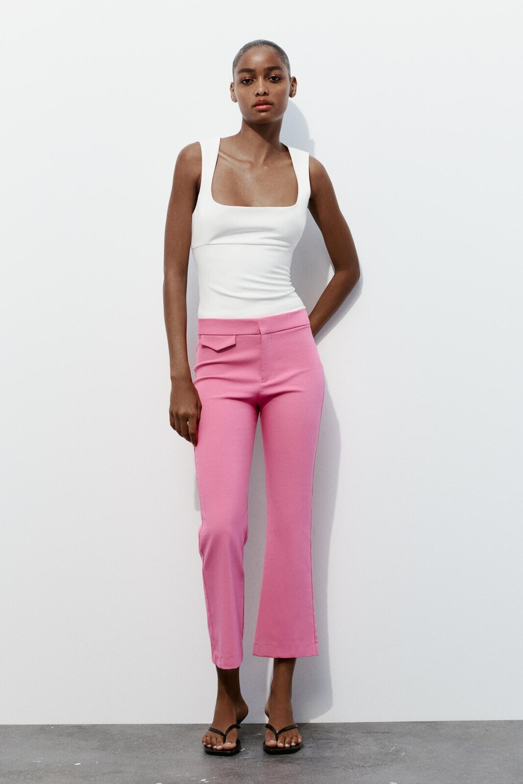 Mini flared trousers