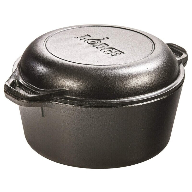 Lodge Combi Cooker Pfanne Topf mit Deckel 26 cm 2 Griffe