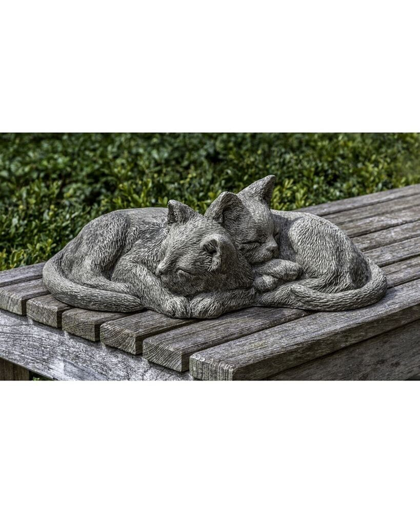 Campania International nap Time Kittens Garden Statue