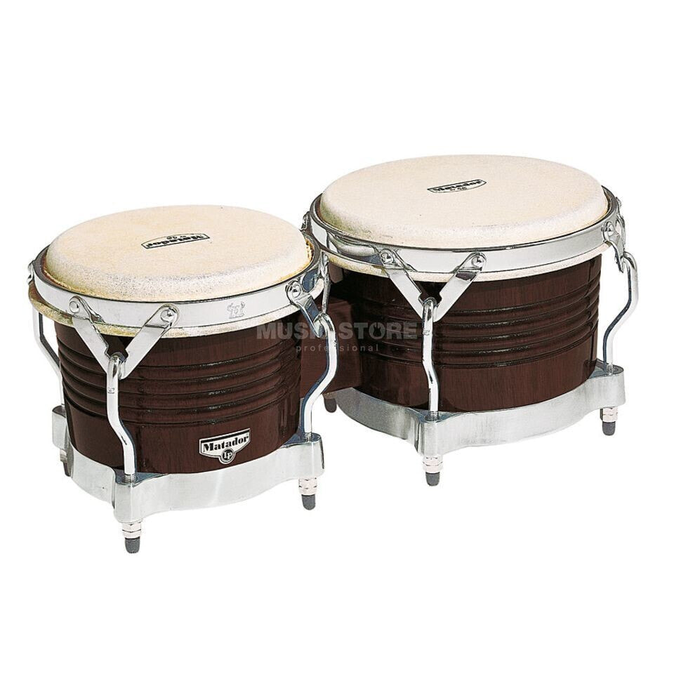 Latin Percussion M201 Matador Wood Bongos (Dark Brown)