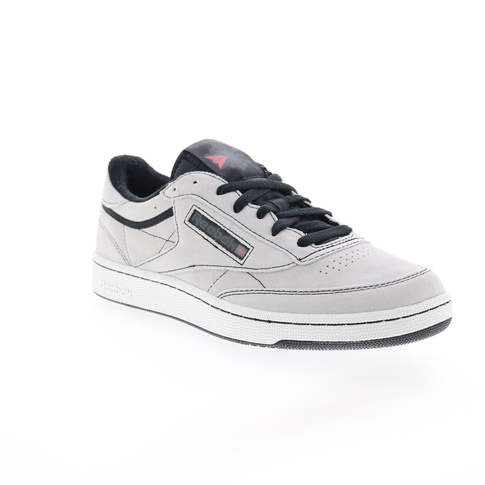 Reebok Club C 85 Vintage Mens Gray Suede Lace Up Lifestyle Sneakers Shoes