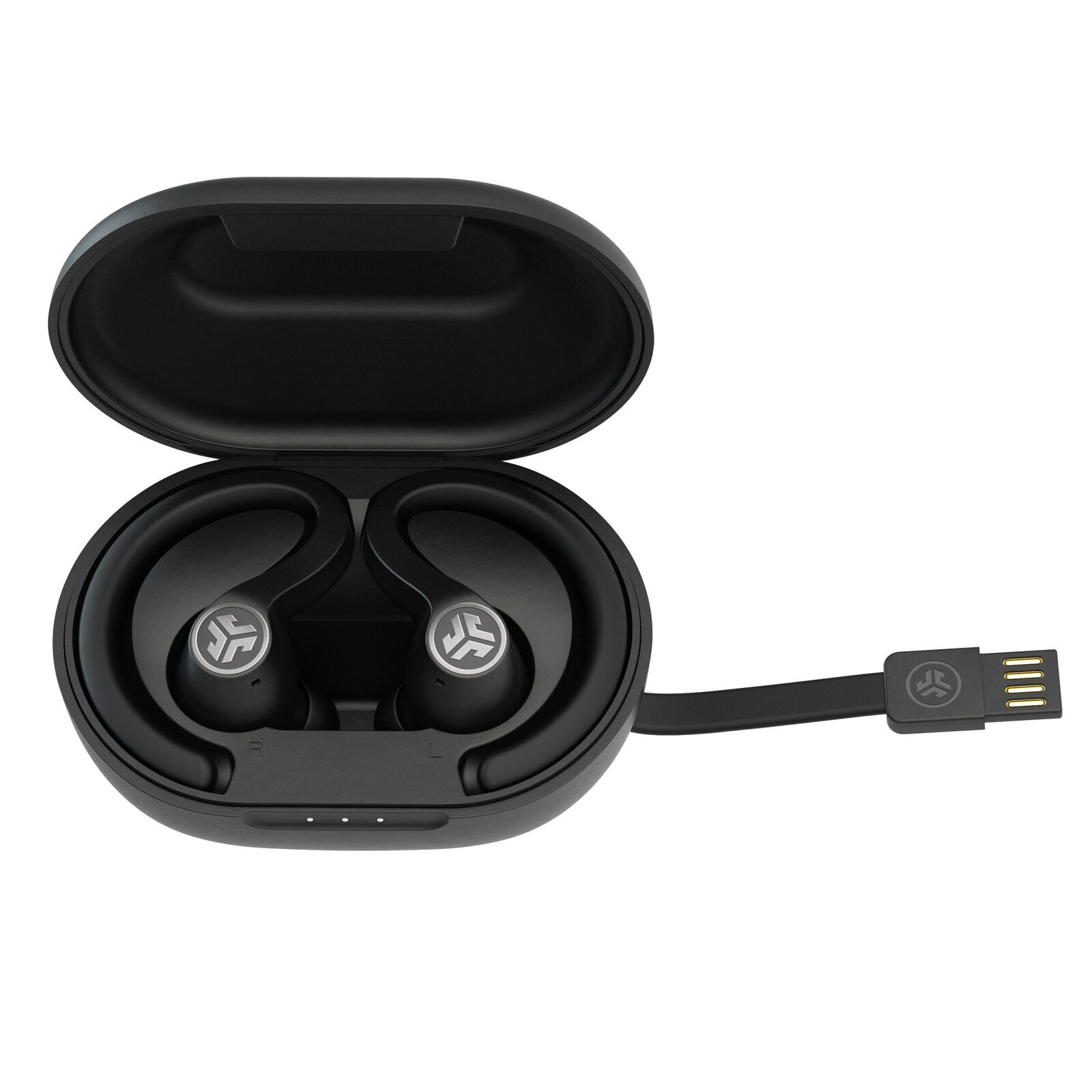 JLAB Audio JBuds Air Sport - Headset - Ear-hook - Sports - Black - Binaural - Water resistant - Waterproof