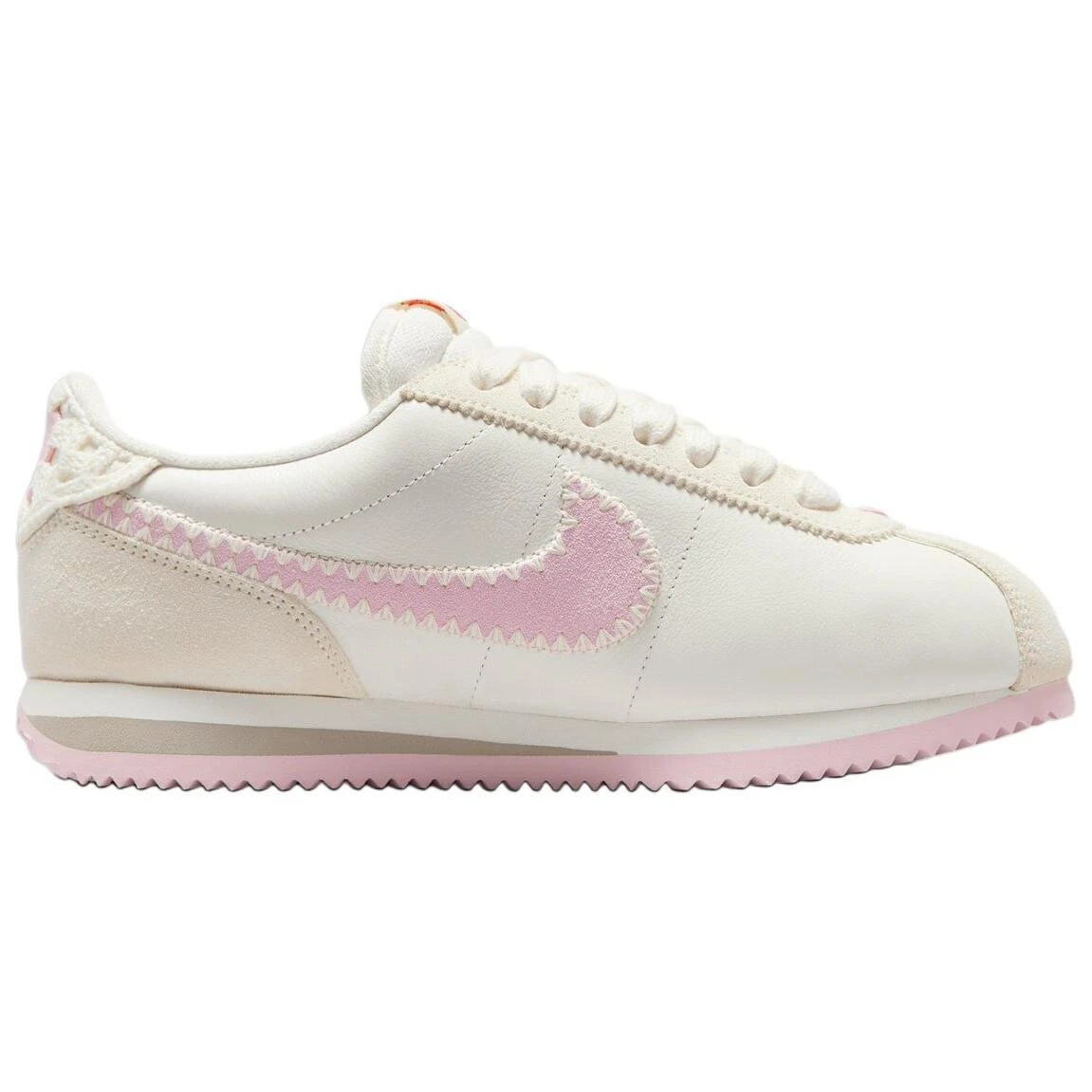 Nike Anti-Slip Wear-Resistant Low-Top Running Shoes Women's White Pink