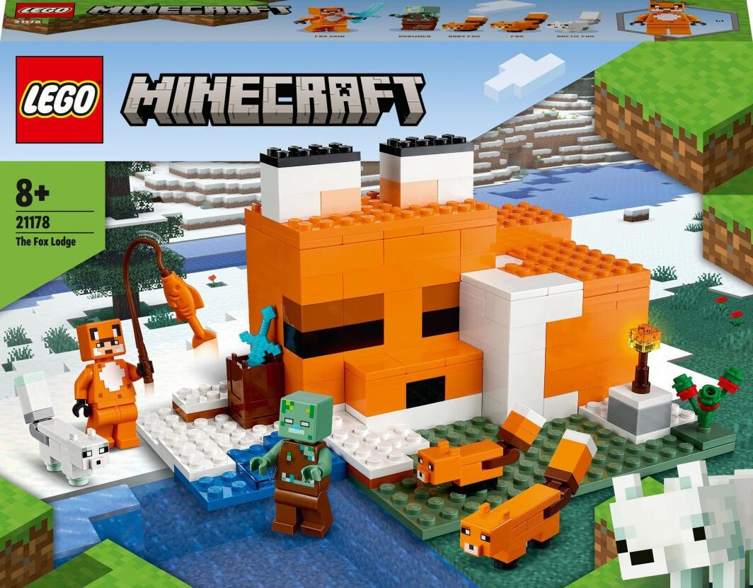 Конструктор LEGO Minecraft 21178 Лисья хижина