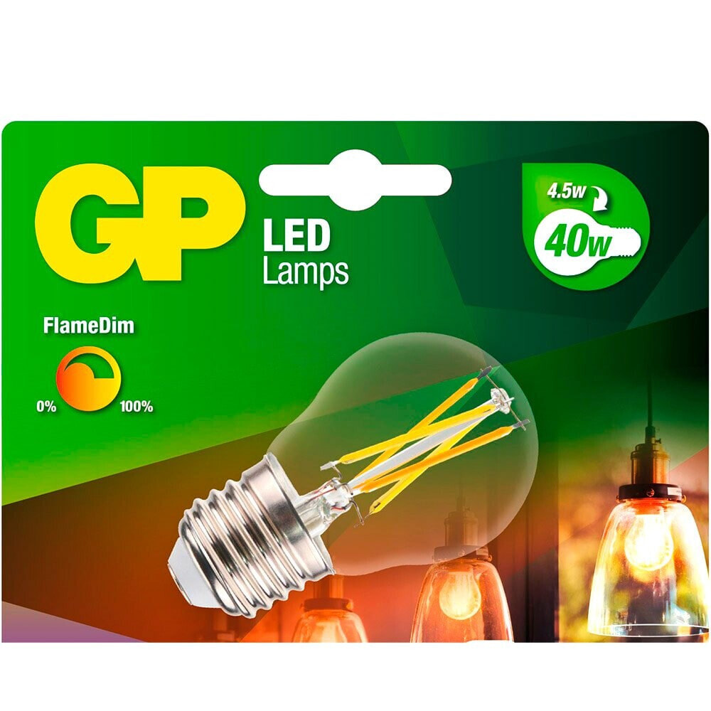 GP BATTERIES LED FlameDim E27 4W Light Bulb