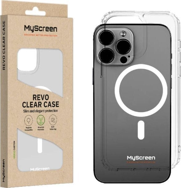 MyScreen Protector Etui do iPhone 15 MyScreen REVO CLEAR CASE MagSafe