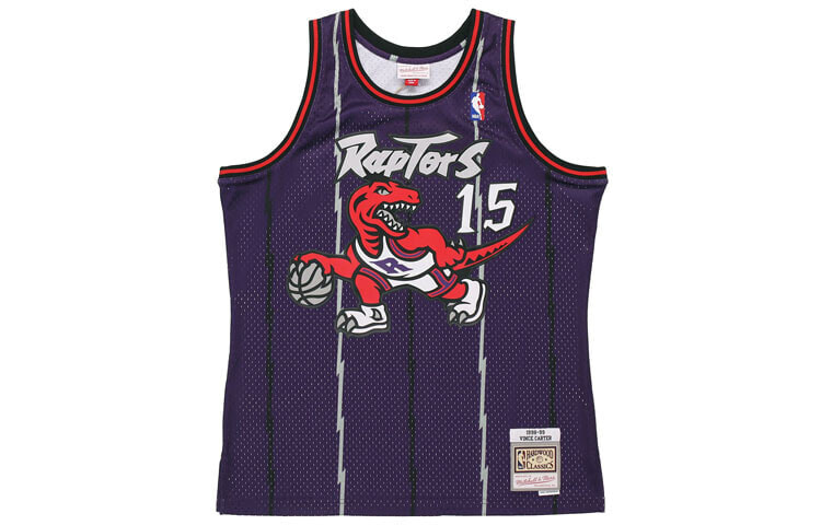 Mitchell & Ness NBA复古球衣运动篮球背心 SW球迷版 98-99赛季 多伦多猛龙队 15号 文斯卡特 男女同款 紫色 送礼推荐 / Баскетбольная майка Mitchell & Ness NBA SW 98-99 15 SMJYGS18214-TRAPURP98VCA