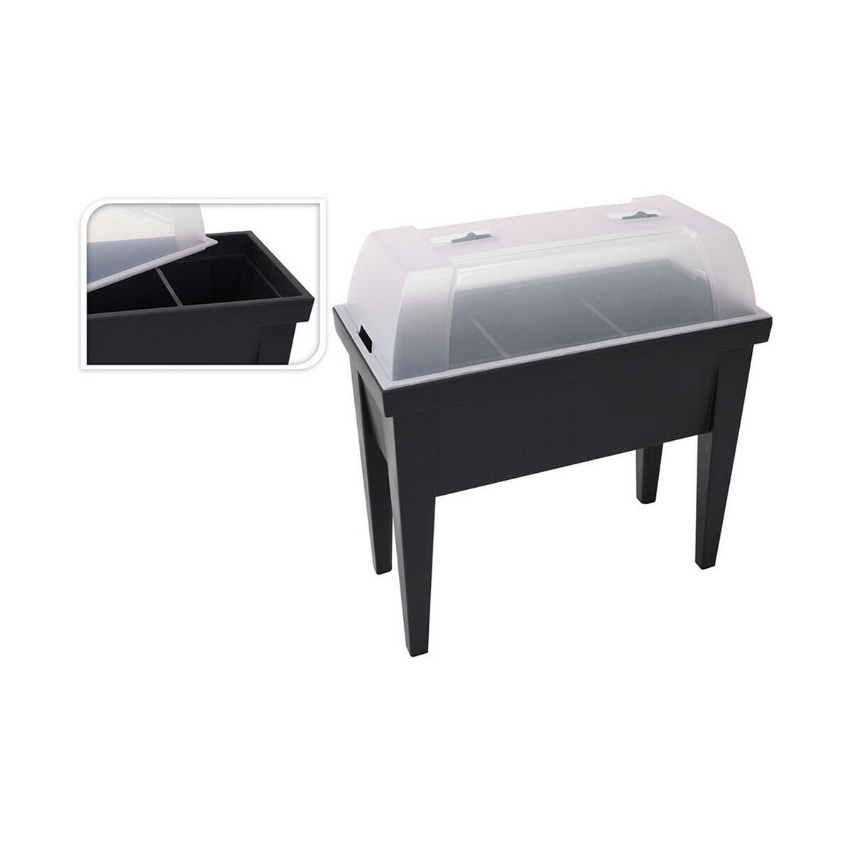 Greenhouse EDM Table Black polypropylene (80 x 40 x 65 cm)