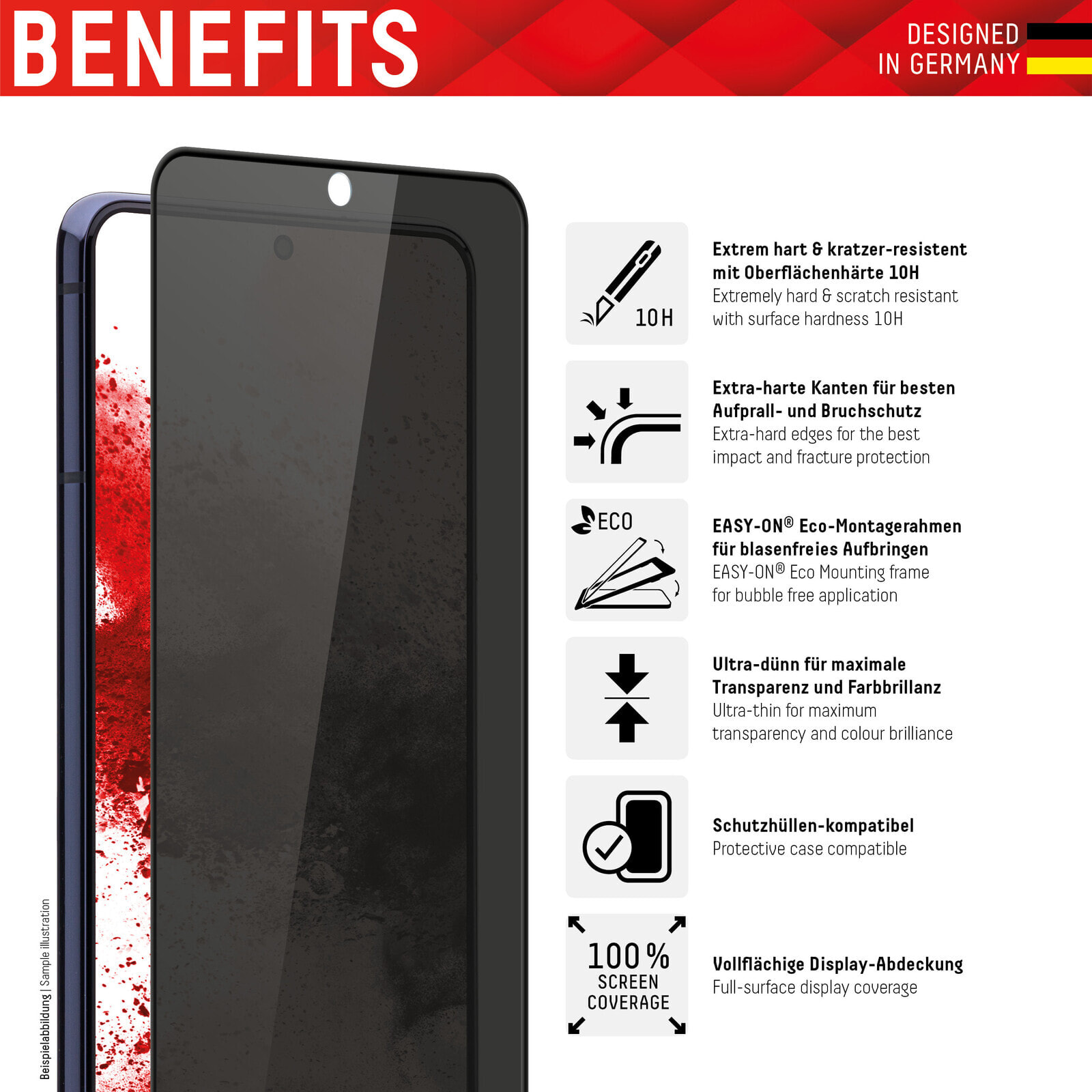 Displex 01423 защитная пленка / стекло для мобильного телефона Samsung 1 шт